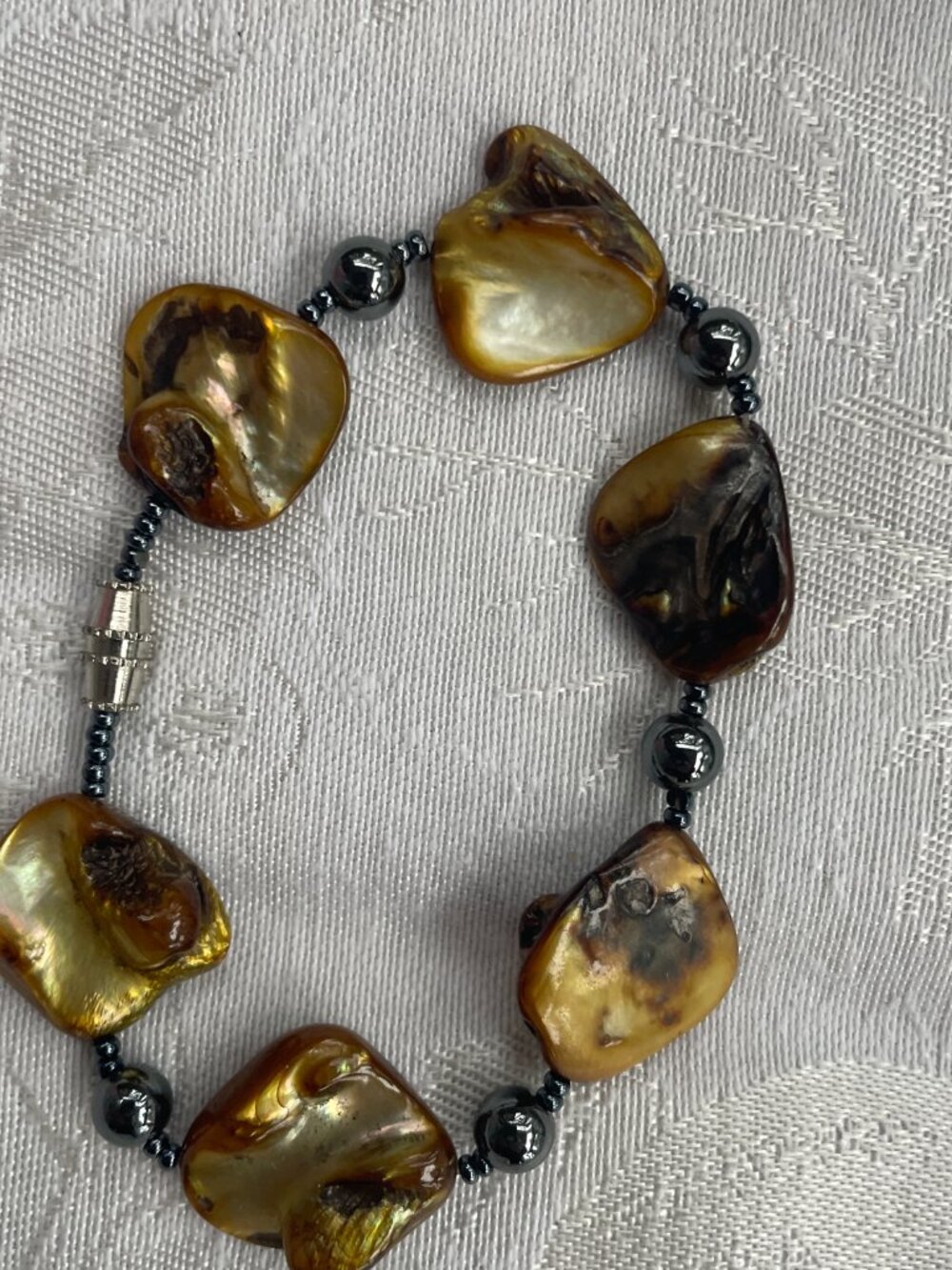 Baltic amber bead bracelet 20g Screw closure - Picture 2 of 2